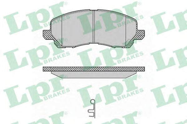 Set placute frana,frana disc MITSUBISHI OUTLANDER I (CU) (2001 - 2006) LPR 05P1347 piesa NOUA