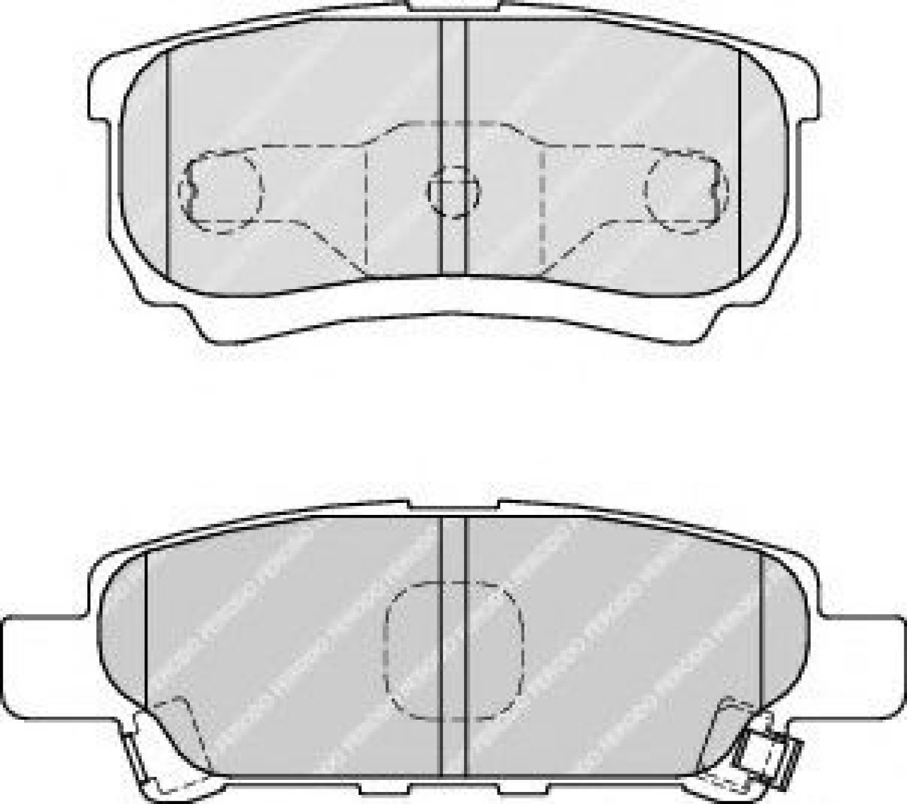 Set placute frana,frana disc MITSUBISHI OUTLANDER II (CW) (2006 - 2012) FERODO FDB1839 piesa NOUA