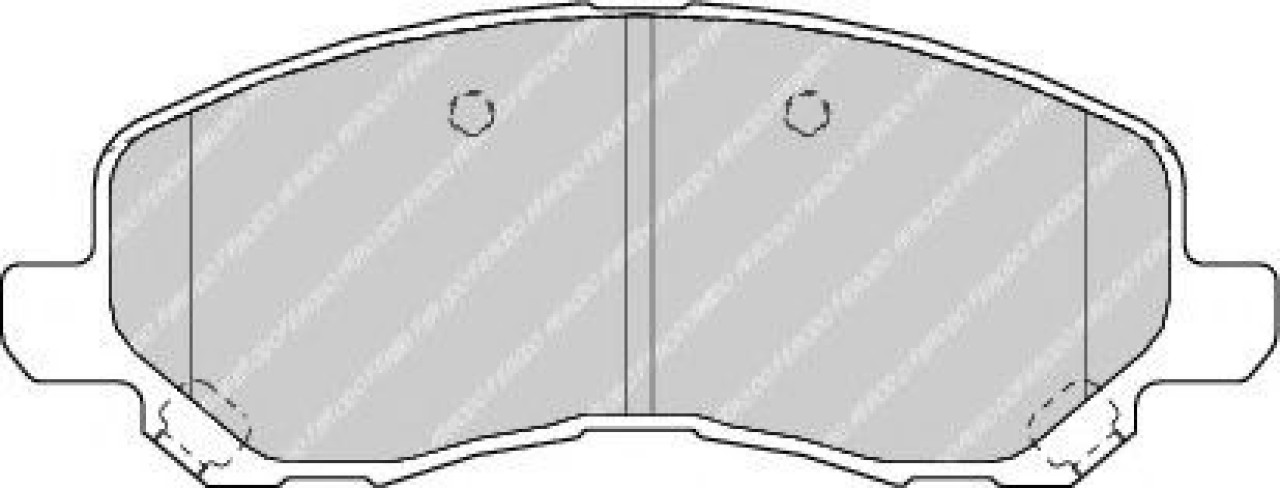Set placute frana,frana disc MITSUBISHI OUTLANDER II (CW) (2006 - 2012) FERODO FDB1621 piesa NOUA