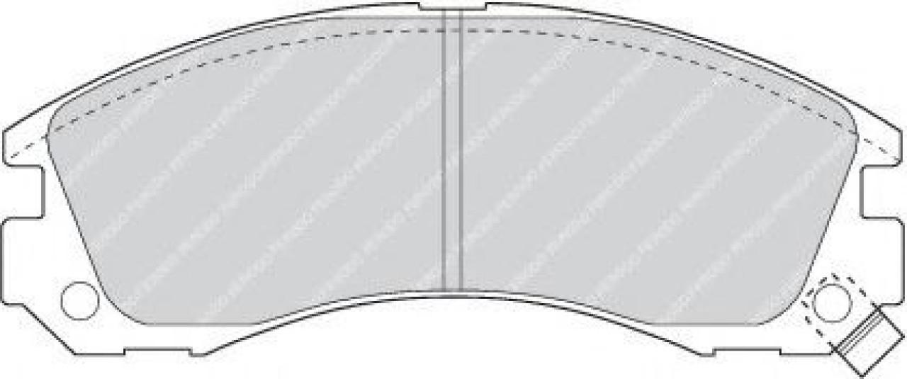 Set placute frana,frana disc MITSUBISHI OUTLANDER II (CW) (2006 - 2012) FERODO FDB765 piesa NOUA