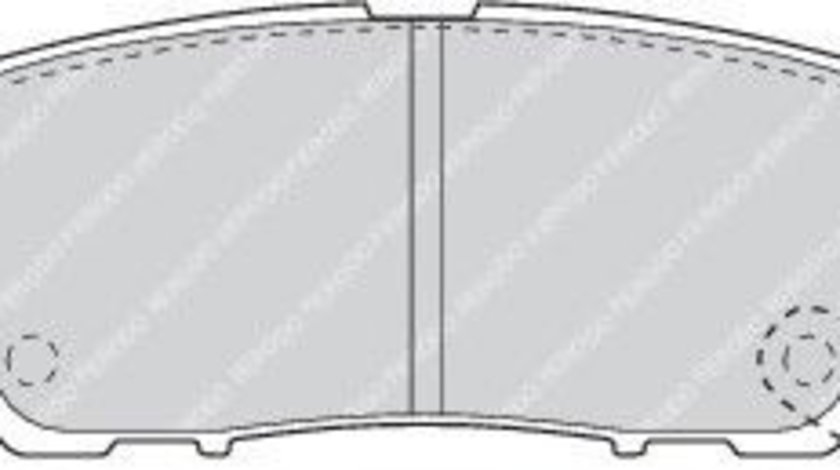 Set placute frana,frana disc MITSUBISHI PAJERO II Canvas Top (V2_W, V4_W) (1990 - 2000) FERODO FDB804 piesa NOUA