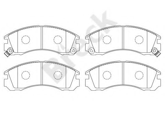 Set placute frana,frana disc MITSUBISHI PAJERO II Canvas Top (V2_W, V4_W) (1990 - 2000) Break 21363 00 701 10 piesa NOUA