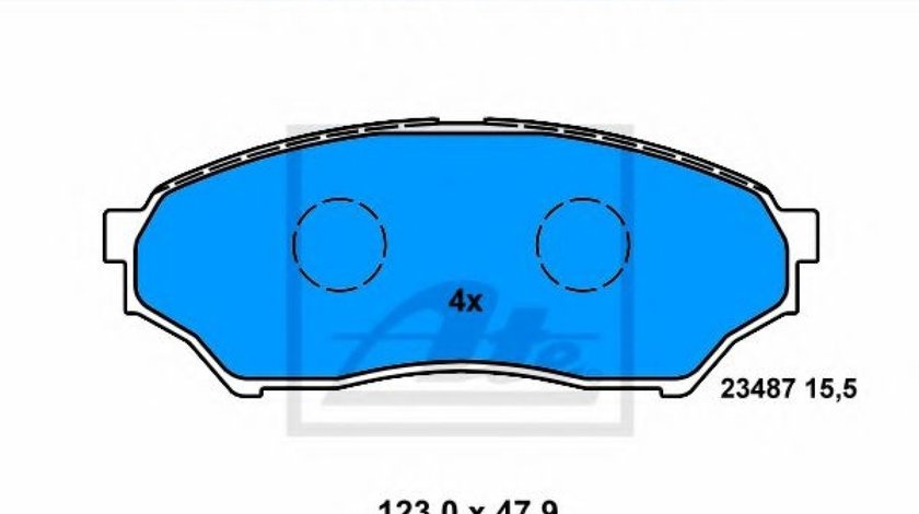 Set placute frana,frana disc MITSUBISHI PAJERO PININ (H6_W, H7_W) (1999 - 2007) ATE 13.0460-5854.2 piesa NOUA