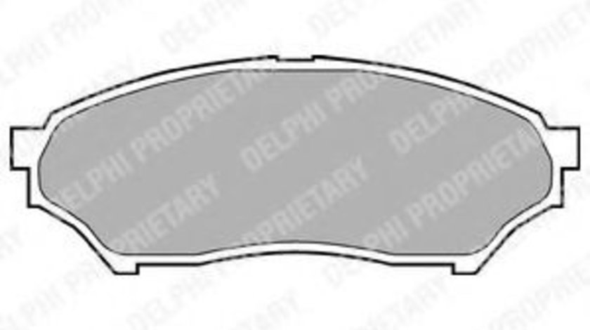 Set placute frana,frana disc MITSUBISHI PAJERO PININ (H6_W, H7_W) (1999 - 2007) DELPHI LP1448 piesa NOUA