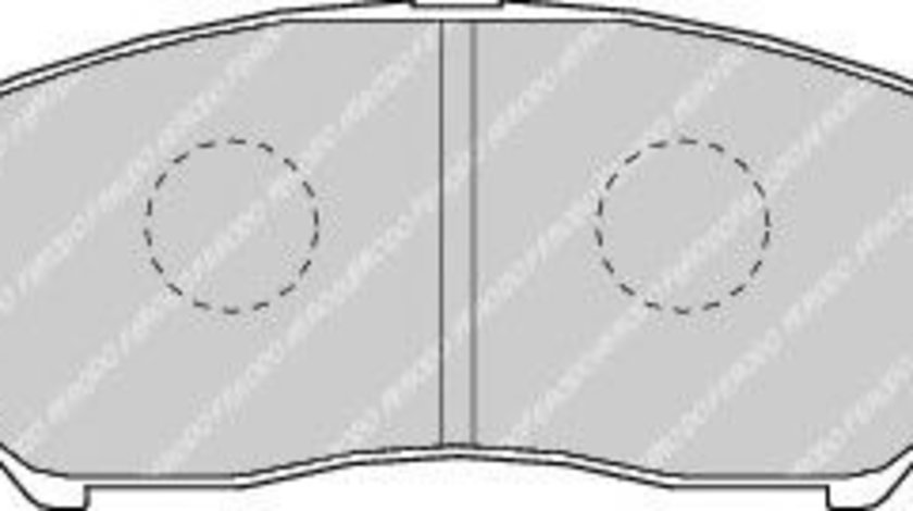 Set placute frana,frana disc MITSUBISHI PAJERO PININ (H6_W, H7_W) (1999 - 2007) FERODO FDB1596 piesa NOUA