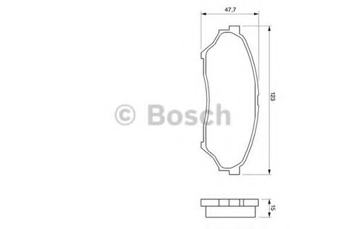 Set placute frana,frana disc MITSUBISHI PAJERO PININ (H6_W, H7_W) (1999 - 2007) BOSCH 0 986 424 713 ...