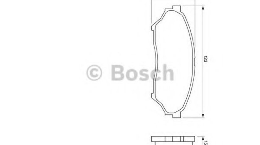 Set placute frana,frana disc MITSUBISHI PAJERO PININ (H6_W, H7_W) (1999 - 2007) BOSCH 0 986 424 713 piesa NOUA