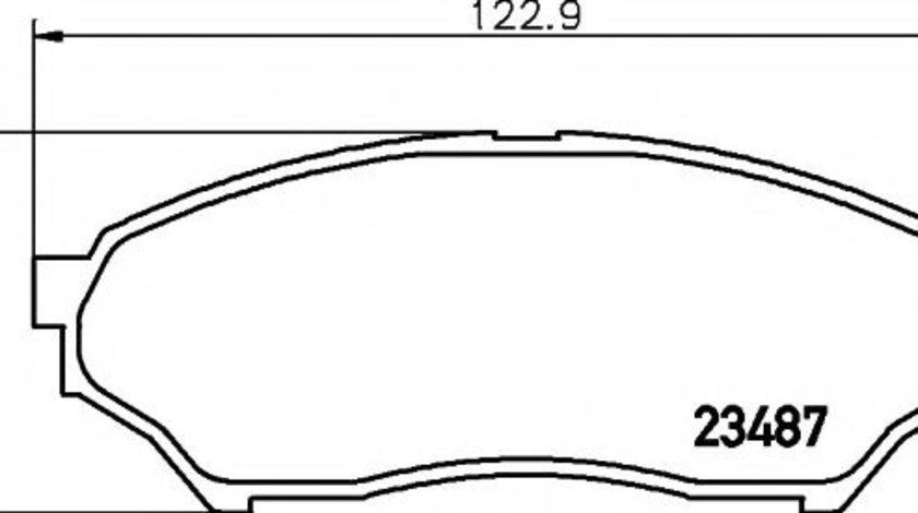 Set placute frana,frana disc MITSUBISHI PAJERO PININ (H6_W, H7_W) (1999 - 2007) TEXTAR 2348701 piesa NOUA