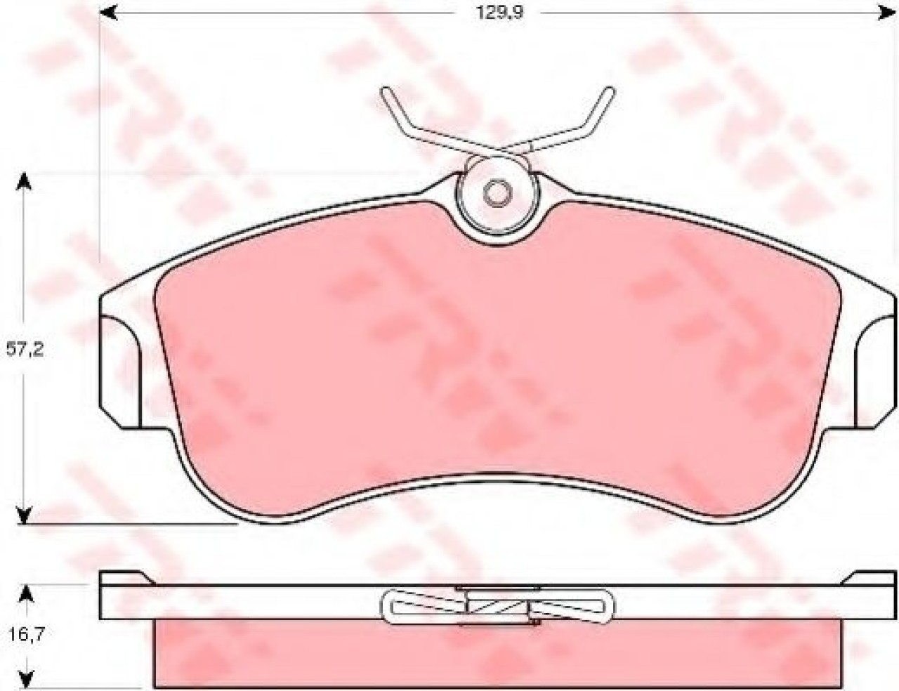 Set placute frana,frana disc NISSAN ALMERA II (N16) (2000 - 2016) TRW GDB3271 piesa NOUA