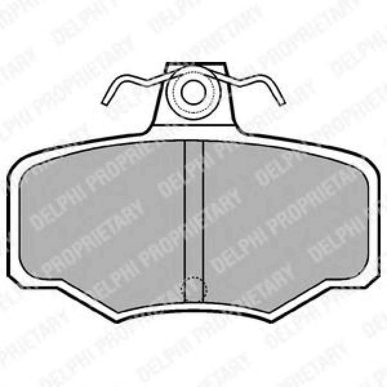 Set placute frana,frana disc NISSAN ALMERA II (N16) (2000 - 2016) DELPHI LP617 piesa NOUA