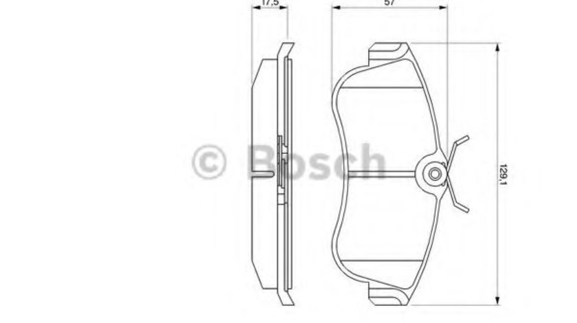 Set placute frana,frana disc NISSAN ALMERA II (N16) (2000 - 2016) BOSCH 0 986 461 147 piesa NOUA