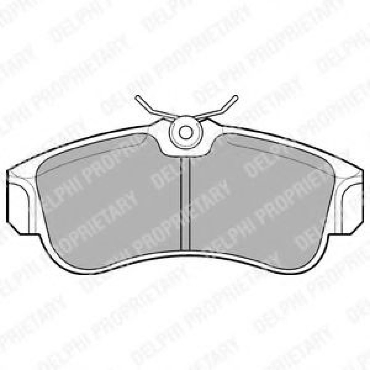 Set placute frana,frana disc NISSAN ALMERA II (N16) (2000 - 2016) DELPHI LP616 piesa NOUA