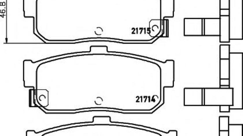 Set placute frana,frana disc NISSAN ALMERA II Hatchback (N16) (2000 - 2016) TEXTAR 2171301 piesa NOUA