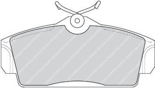 Set placute frana,frana disc NISSAN ALMERA TINO (V10) (1998 - 2006) FERODO FDB1096 piesa NOUA