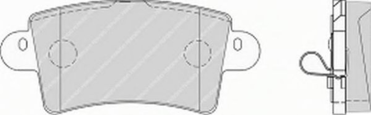Set placute frana,frana disc NISSAN INTERSTAR bus (X70) (2002 - 2016) FERODO FVR1453 piesa NOUA