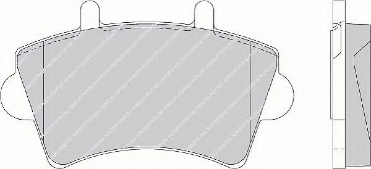 Set placute frana,frana disc NISSAN INTERSTAR caroserie (X70) (2002 - 2016) FERODO FVR1452 piesa NOUA