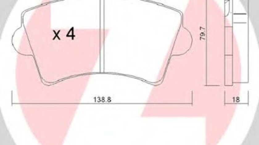 Set placute frana,frana disc NISSAN INTERSTAR caroserie (X70) (2002 - 2016) ZIMMERMANN 23613.180.1 piesa NOUA