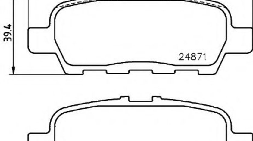 Set placute frana,frana disc NISSAN JUKE (F15) (2010 - 2016) TEXTAR 2487101 piesa NOUA