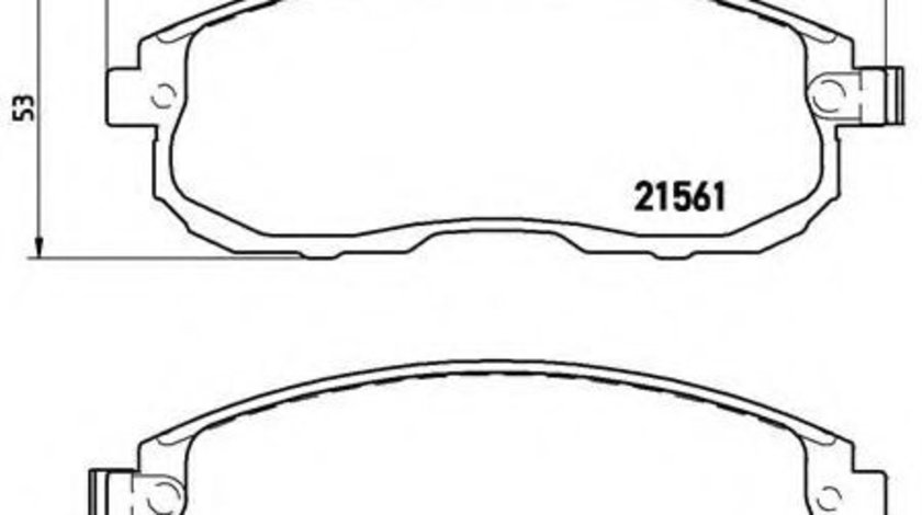 Set placute frana,frana disc NISSAN JUKE (F15) (2010 - 2016) BREMBO P 56 065 piesa NOUA