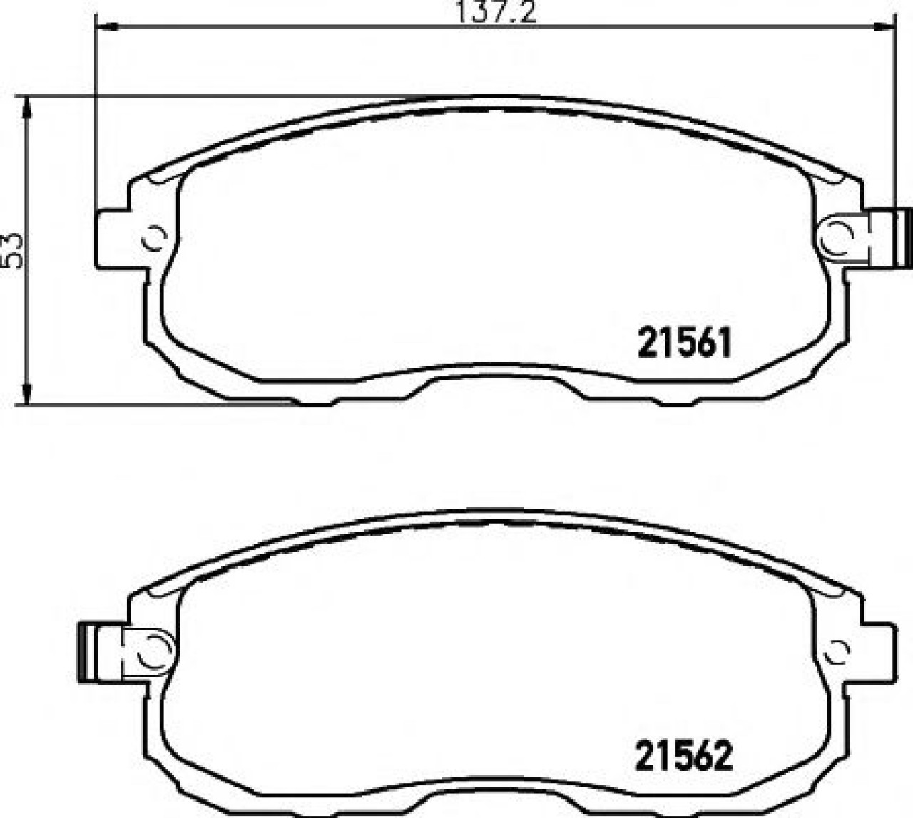 Set placute frana,frana disc NISSAN JUKE (F15) (2010 - 2016) TEXTAR 2156201 piesa NOUA