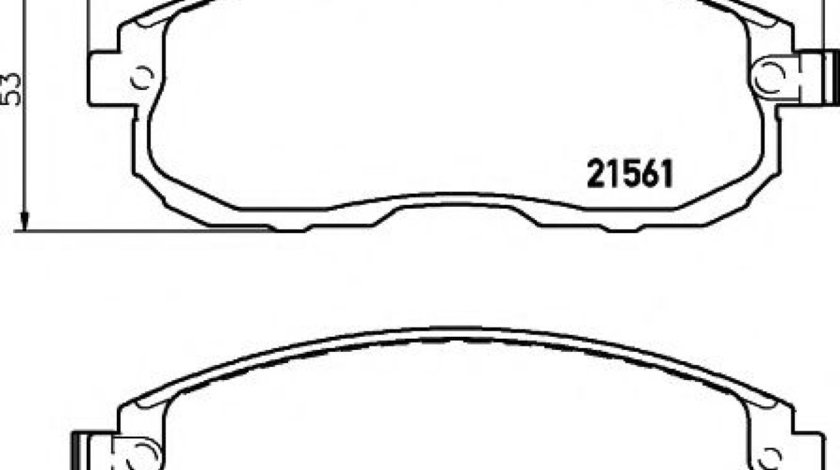 Set placute frana,frana disc NISSAN JUKE (F15) (2010 - 2016) TEXTAR 2156201 piesa NOUA