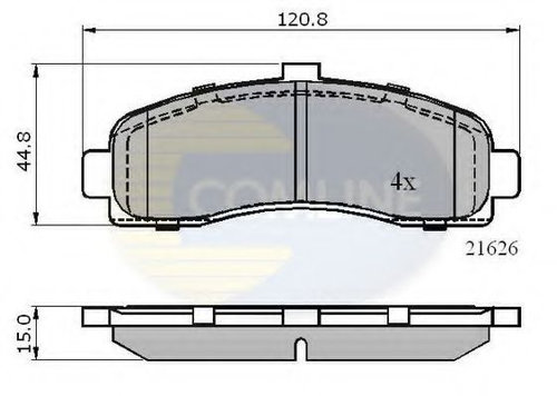 Set placute frana,frana disc NISSAN MICRA II (K11) (1992 - 2003) COMLINE CBP0508 piesa NOUA