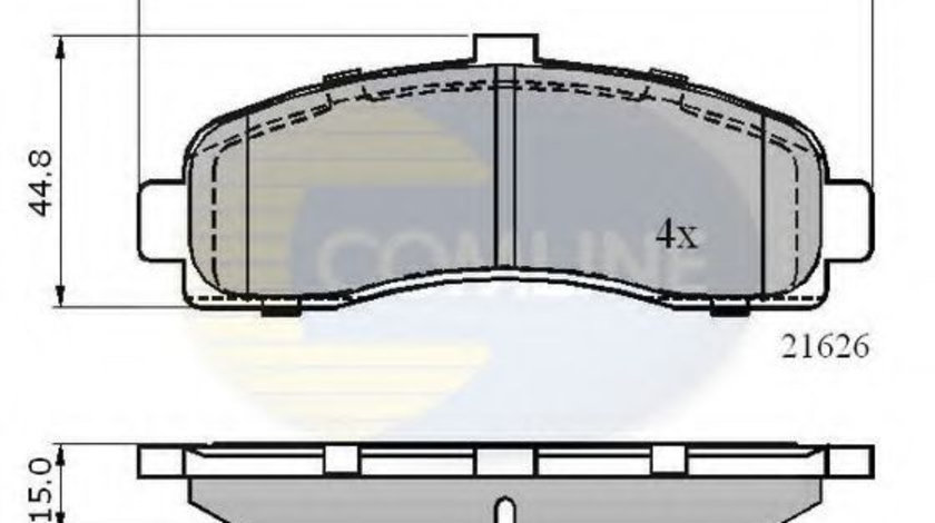 Set placute frana,frana disc NISSAN MICRA II (K11) (1992 - 2003) COMLINE CBP0508 piesa NOUA