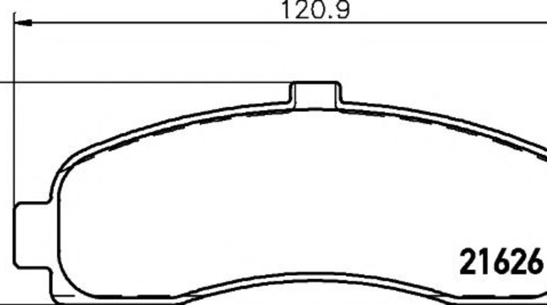 Set placute frana,frana disc NISSAN MICRA II (K11) (1992 - 2003) TEXTAR 2162601 piesa NOUA