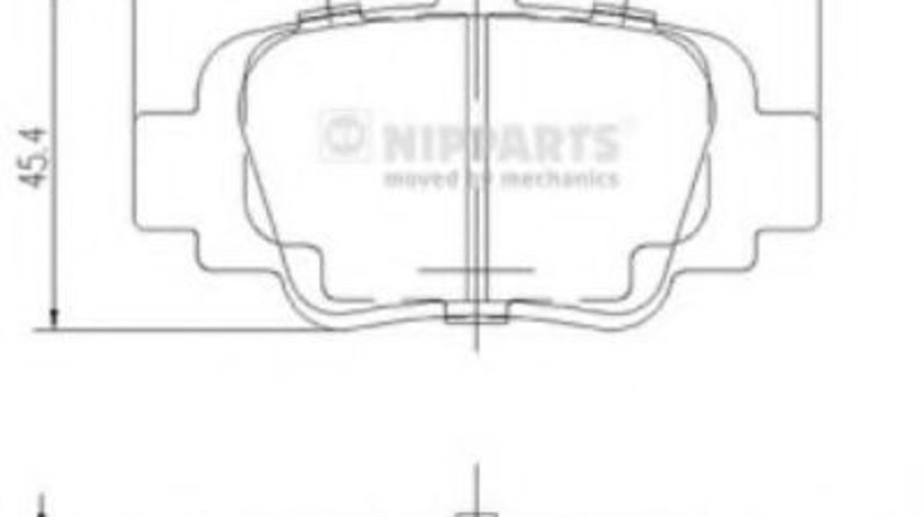 Set placute frana,frana disc NISSAN MICRA II (K11) (1992 - 2003) NIPPARTS J3611035 piesa NOUA