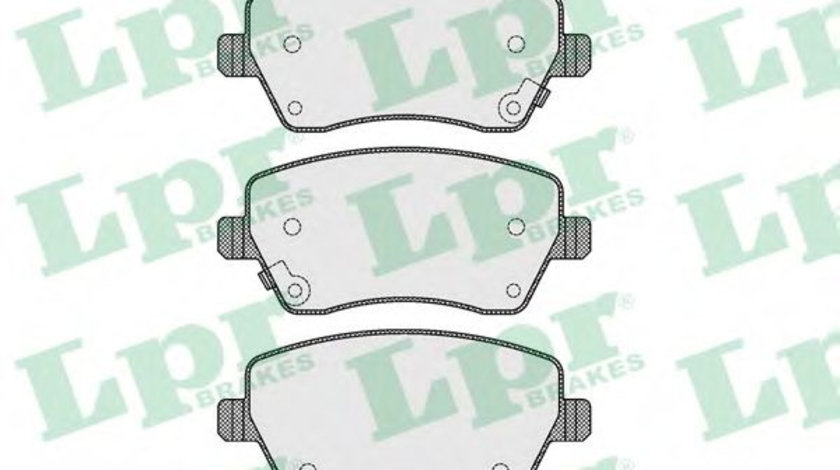 Set placute frana,frana disc NISSAN MICRA IV (K13) (2010 - 2016) LPR 05P1621 piesa NOUA