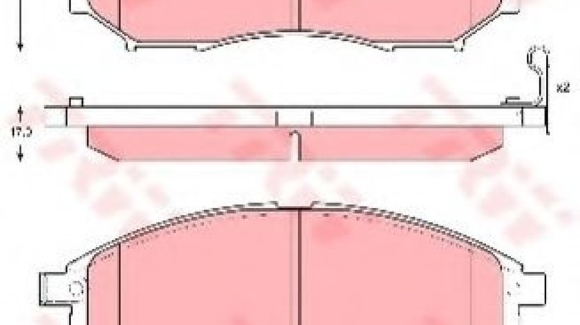 Set placute frana,frana disc NISSAN MURANO (Z51) (2007 - 2016) TRW GDB3392 produs NOU