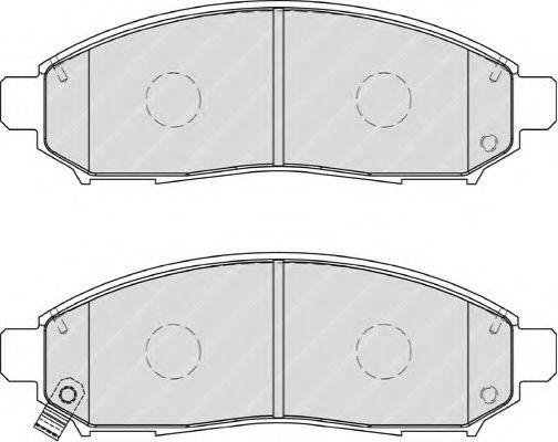 Set placute frana,frana disc NISSAN NAVARA (D40) (2004 - 2016) FERODO FDB1997 piesa NOUA
