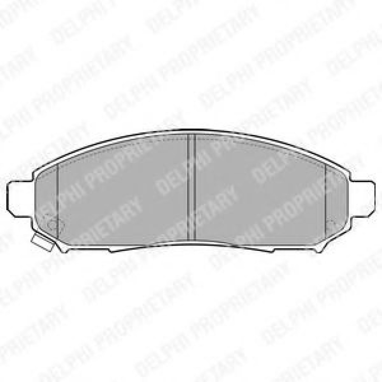 Set placute frana,frana disc NISSAN NAVARA platou / sasiu (D40) (2008 - 2016) DELPHI LP2011 piesa NOUA