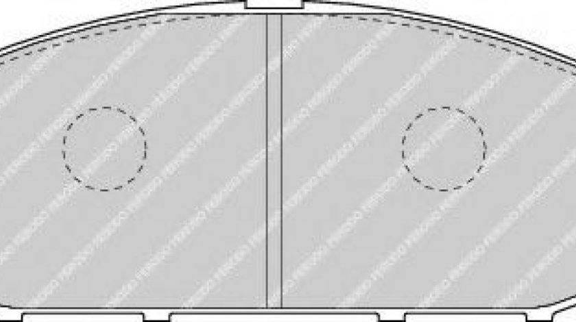 Set placute frana,frana disc NISSAN PATROL GR V Wagon (Y61) (1997 - 2016) FERODO FDB1577 piesa NOUA