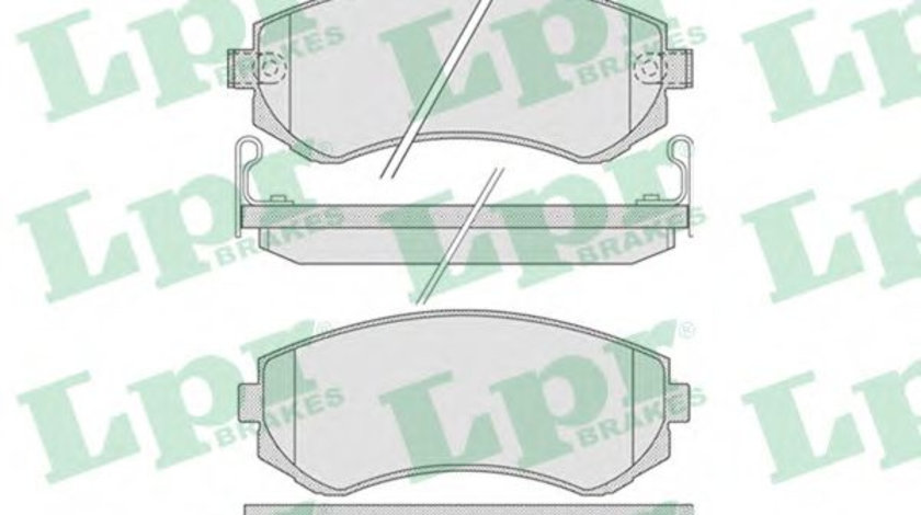 Set placute frana,frana disc NISSAN PATROL V platou / sasiu (1998 - 2016) LPR 05P856 piesa NOUA