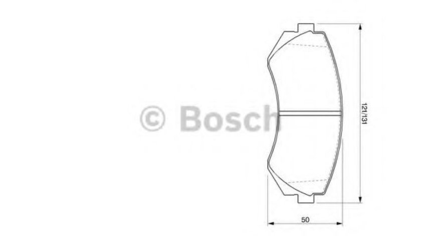 Set placute frana,frana disc NISSAN PATROL V platou / sasiu (1998 - 2016) BOSCH 0 986 424 489 piesa NOUA