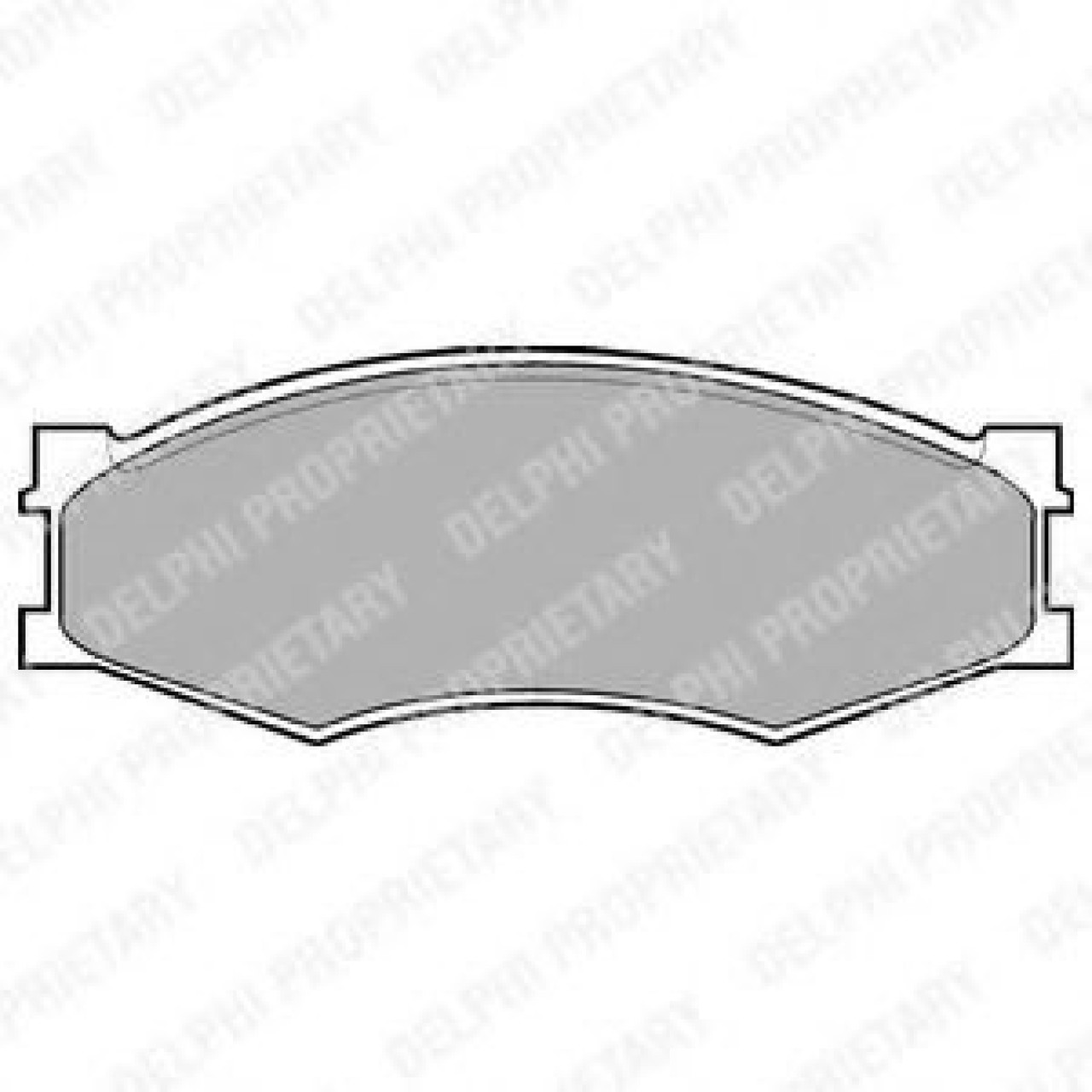 Set placute frana,frana disc NISSAN PICK UP I (720) (1980 - 1986) DELPHI LP358 piesa NOUA