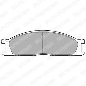 Set placute frana,frana disc NISSAN PICK UP II (D21) (1985 - 1998) DELPHI LP726 piesa NOUA