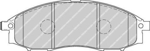 Set placute frana,frana disc NISSAN PICK UP III (D22) (1997 - 2016) FERODO FDB1745 piesa NOUA