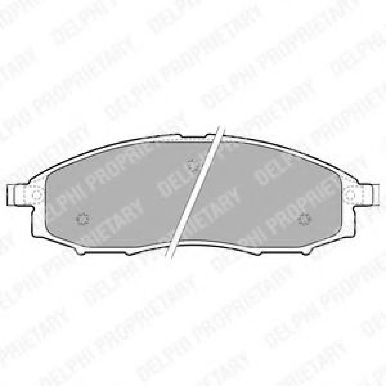 Set placute frana,frana disc NISSAN PICK UP III (D22) (1997 - 2016) DELPHI LP1772 piesa NOUA