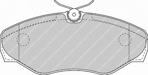 Set placute frana,frana disc NISSAN PRIMASTAR bus (X83) (2001 - 2016) FERODO FVR1515 piesa NOUA