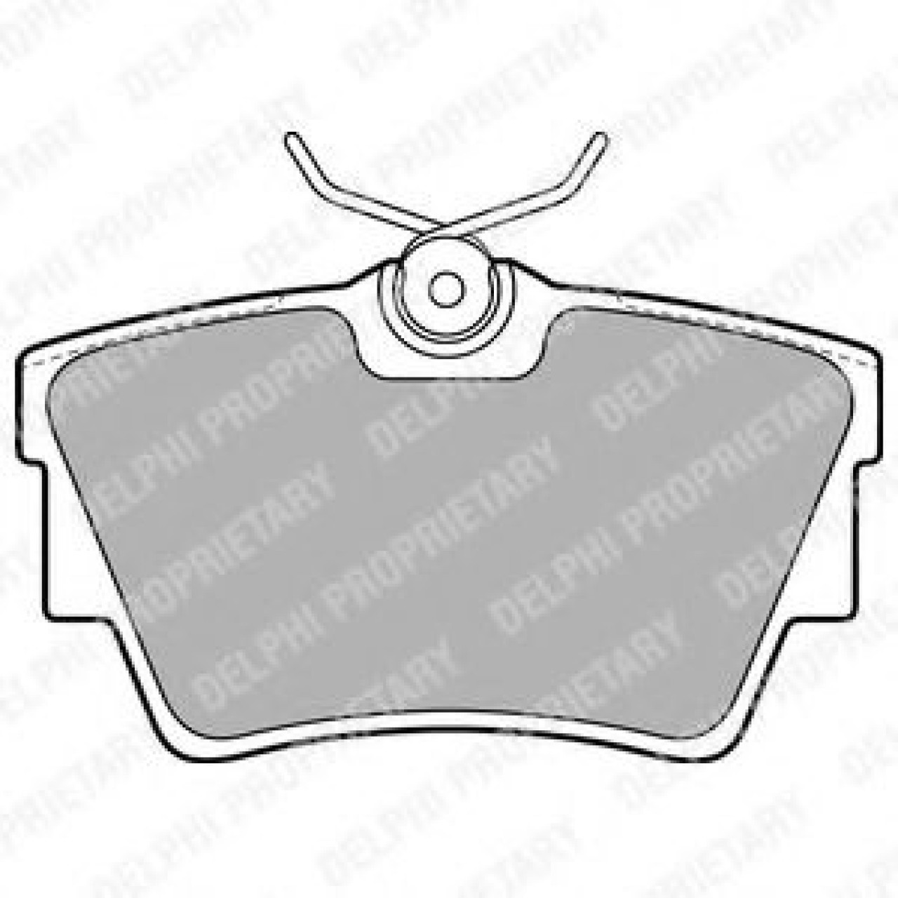 Set placute frana,frana disc NISSAN PRIMASTAR bus (X83) (2001 - 2016) DELPHI LP1745 piesa NOUA