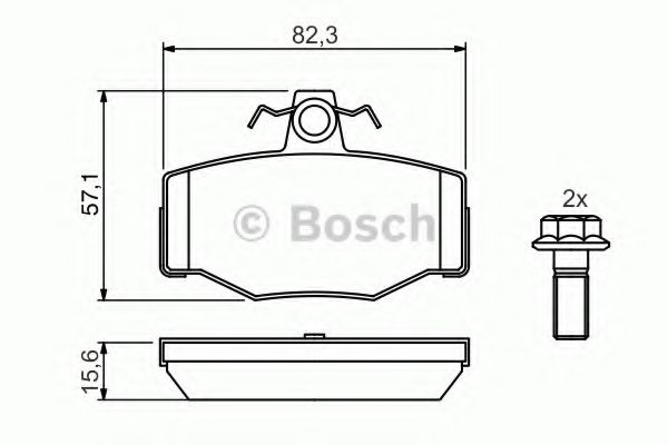 Set placute frana,frana disc NISSAN PRIMERA Break (WP11) (1996 - 2002) BOSCH 0 986 460 993 piesa NOUA