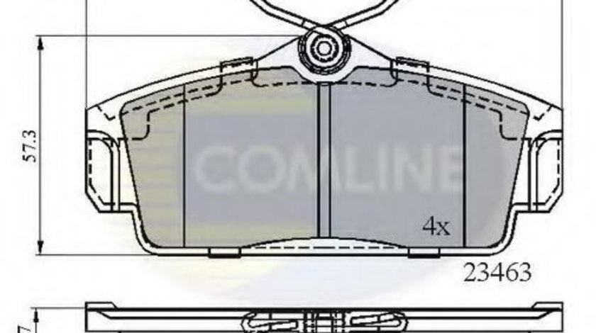 Set placute frana,frana disc NISSAN PRIMERA Break (WP11) (1996 - 2002) COMLINE CBP0740 piesa NOUA