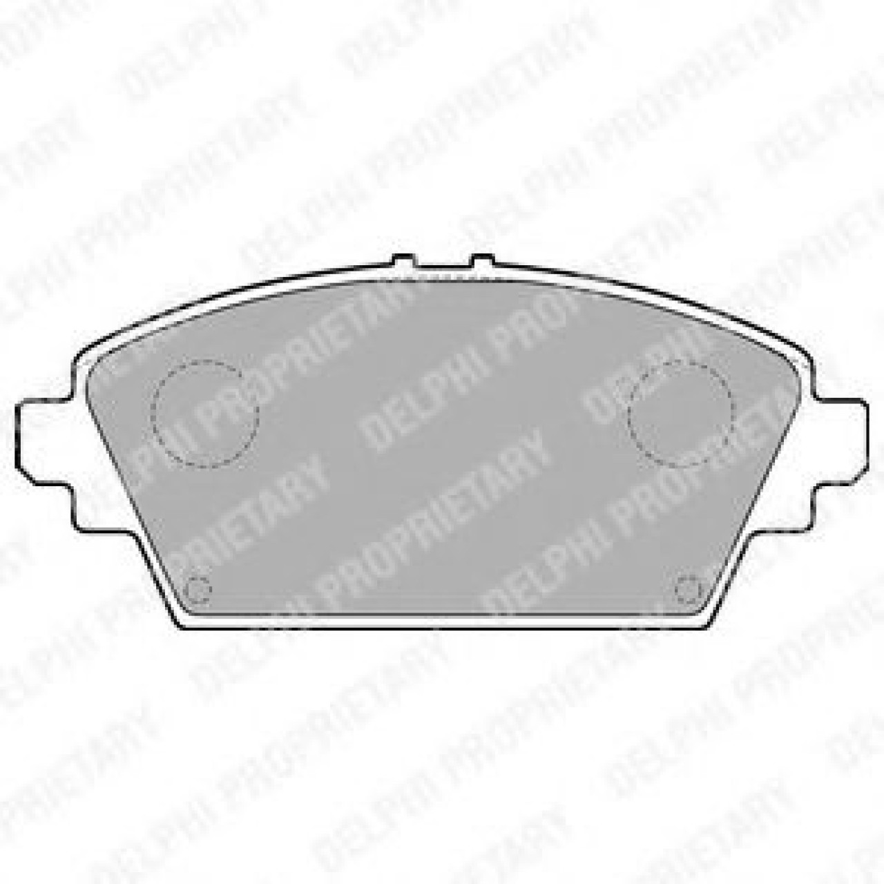 Set placute frana,frana disc NISSAN PRIMERA (P12) (2002 - 2016) DELPHI LP1732 piesa NOUA