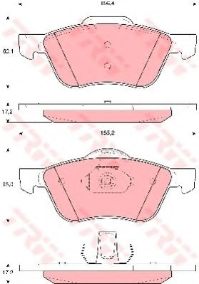Set placute frana,frana disc NISSAN PRIMERA Hatchback (P11) (1996 - 2002) TRW GDB3272 piesa NOUA
