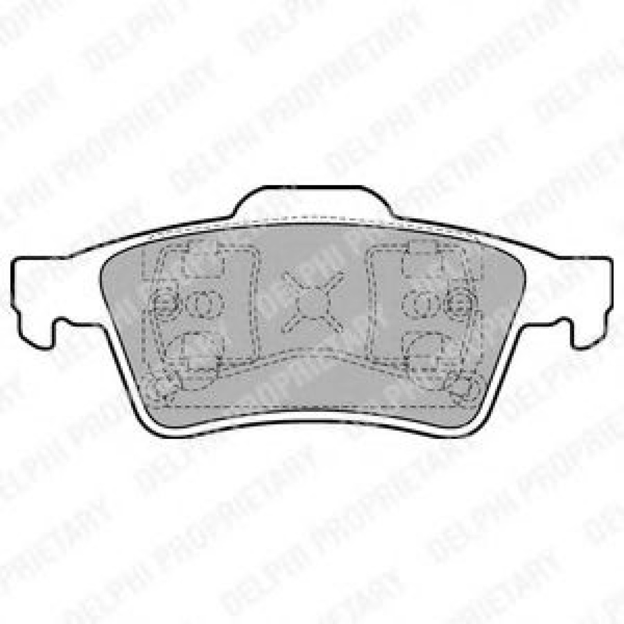 Set placute frana,frana disc NISSAN PRIMERA Hatchback (P12) (2002 - 2016) DELPHI LP1701 piesa NOUA