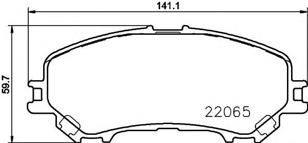 Set placute frana,frana disc NISSAN QASHQAI (J11) (2013 - 2016) TEXTAR 2206501 piesa NOUA