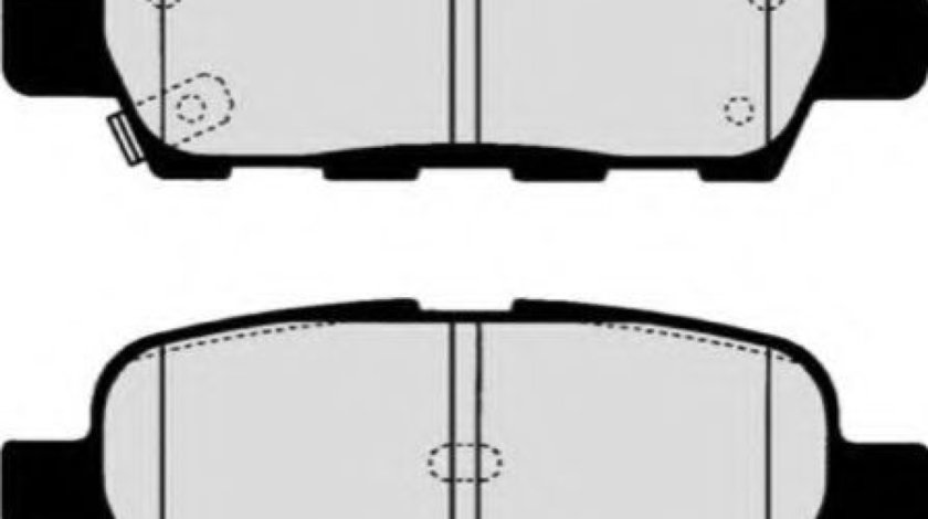 Set placute frana,frana disc NISSAN QASHQAI / QASHQAI +2 (J10, JJ10) (2007 - 2013) HERTH+BUSS JAKOPARTS J3611044 piesa NOUA