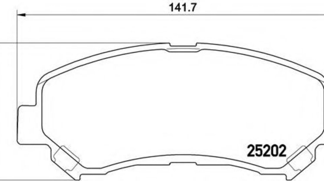 Set placute frana,frana disc NISSAN QASHQAI / QASHQAI +2 (J10, JJ10) (2007 - 2013) BREMBO P 79 028 piesa NOUA